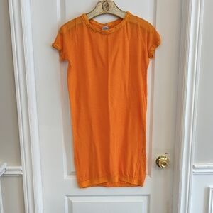 Orange Knit Dress/Coverup